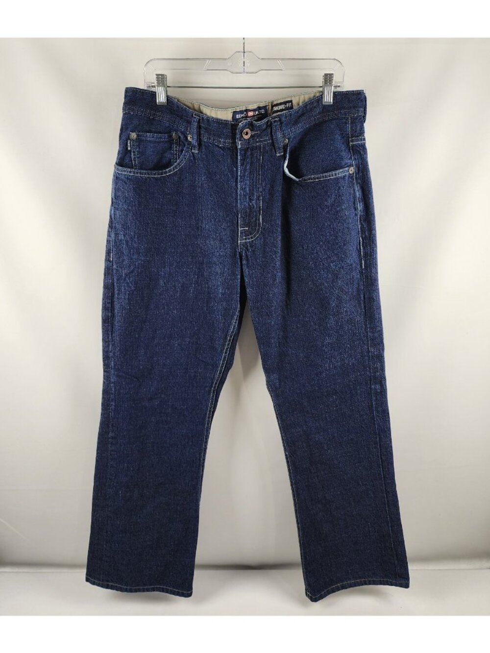 ECKO Unltd Jeans Mens 36x30 Blue Vintage Standard Fit Straight Leg Denim